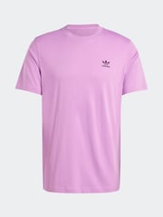 adidas originals Purple Originals Trefoil Essentials 100% Cotton T-Shirt - Image 7 of 7