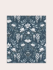Laura Ashley Dark Seaspray Parterre A4 Wallpaper Sample - Image 2 of 2