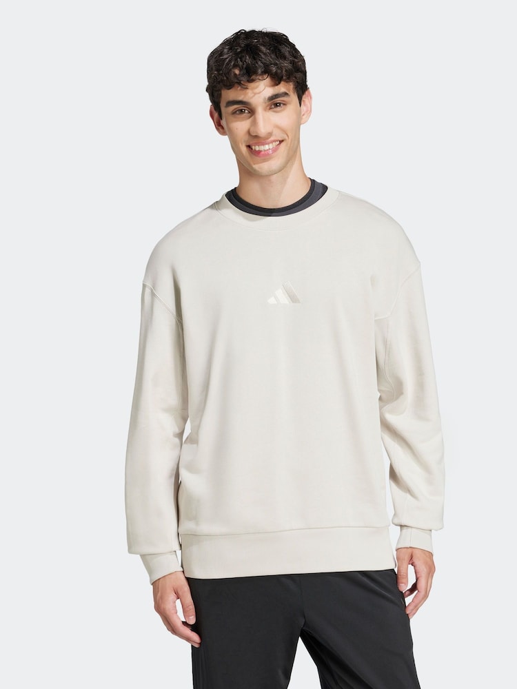Bruin - adidas ALL SZN French Terry Crew 100% Cotton Sweatshirt - Image 1 of 6