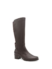 Jones Bootmaker Brown Dancer Premium Leather Calf-Length Boots - Image 3 of 6