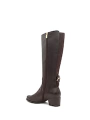 Jones Bootmaker Brown Dancer Premium Leather Calf-Length Boots - Image 4 of 6