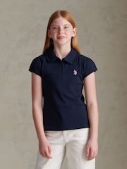 U.S. Polo Assn Frill Collar Polo Shirt - Imagen 1 de 6