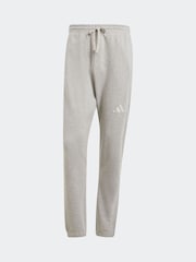 adidas Grey Light All Season French Terry Regular Tapered 100% Cotton Joggers - Image 6 of 6
