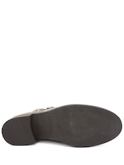 Jones Bootmaker Taupe Suede Maribel Buckle-Detailed Leather Boots - Image 6 of 6