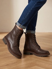 Jones Bootmaker Brown Noho Brogue Boots - Image 1 of 5