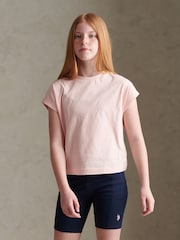 U.S. Polo Assn Pink Cap Sleeve Tank Top - Image 1 of 6