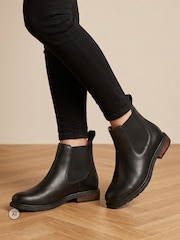 Jones Bootmaker Black Wide Fit Casual Ankle Boots - Image 1 of 6