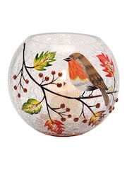 Country Living Autumn Robin Votive Holder - Image 3 of 6