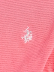 U.S. Polo Assn Pink Lettuce Hem T-Shirt - Image 6 of 6