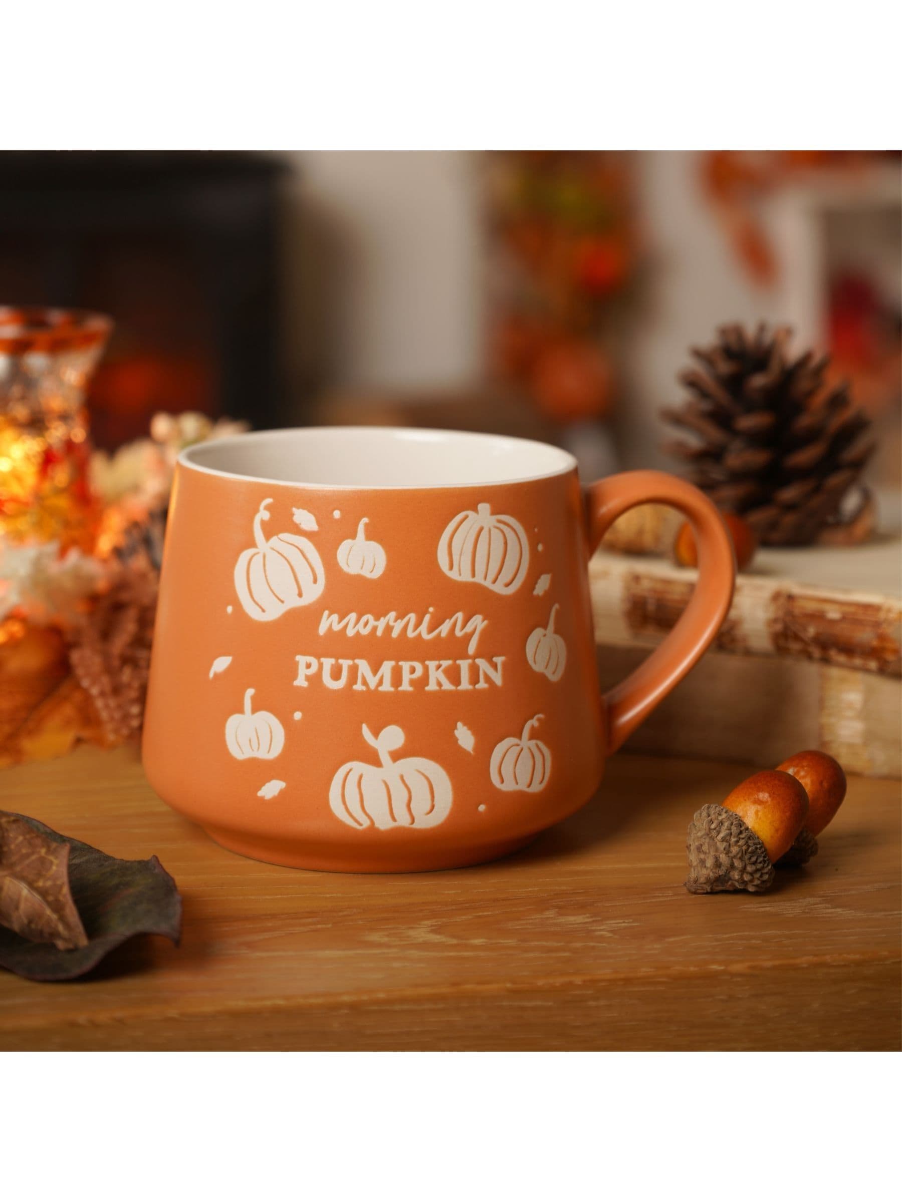 Country Living Unisex Orange Morning Pumpkin Mug - Image 1