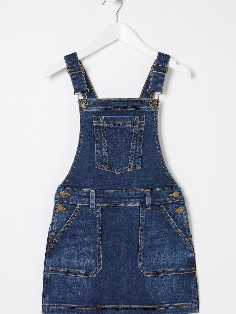 FatFace Blue Denim Pinny Dress - Image 4 of 4 FatFace Blue Denim Pinny Dress - Image 4 of 4
