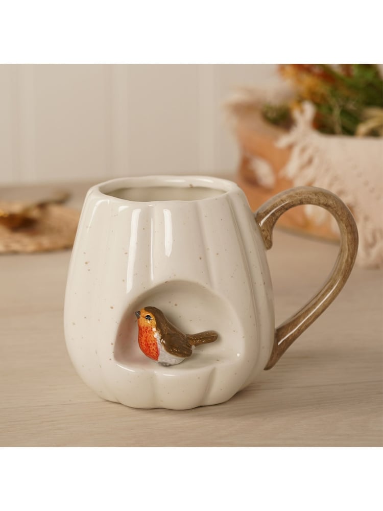 Country Living White Robin Insert Mug - Image 1 of 6 Country Living White Robin Insert Mug - Image 1 of 6