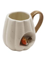 Country Living White Robin Insert Mug - Image 3 of 6