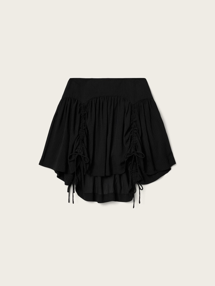 AllSaints Black Aria Check Skirt - Image 7 of 7 AllSaints Black Aria Check Skirt - Image 7 of 7