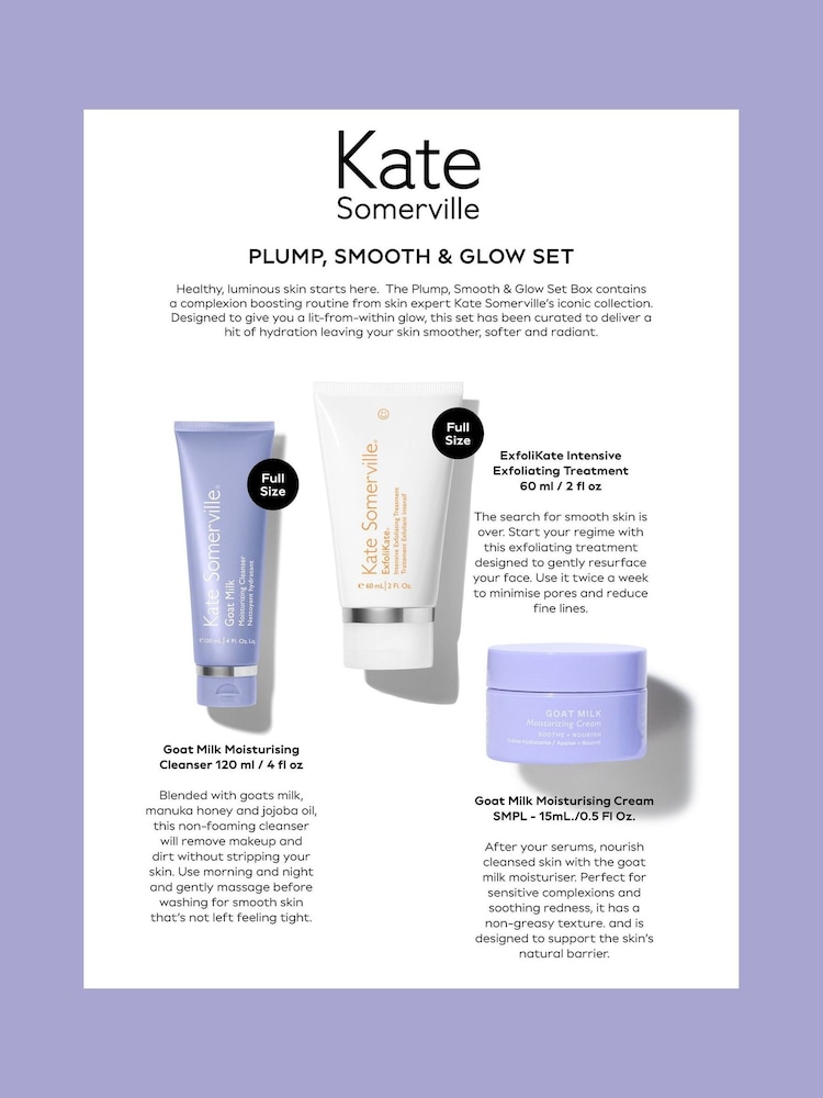 Kate Somerville Pump, Smooth and Glow Set (Worth £171) - Image 2 of 3 Kate Somerville Pump, Smooth and Glow Set (Worth £171) - Image 2 of 3