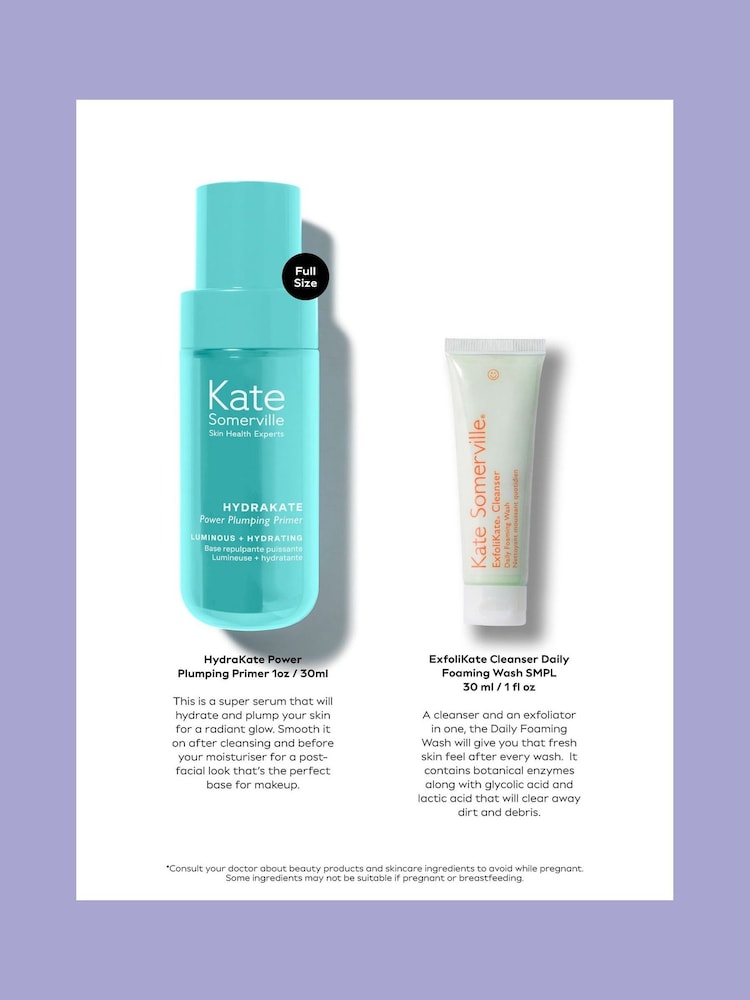 Kate Somerville Pump, Smooth and Glow Set (Worth £171) - Image 3 of 3 Kate Somerville Pump, Smooth and Glow Set (Worth £171) - Image 3 of 3