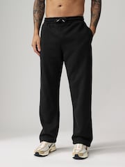Black Relaxed Fit Cotton Rich Jersey Joggers - Image 1 of 8