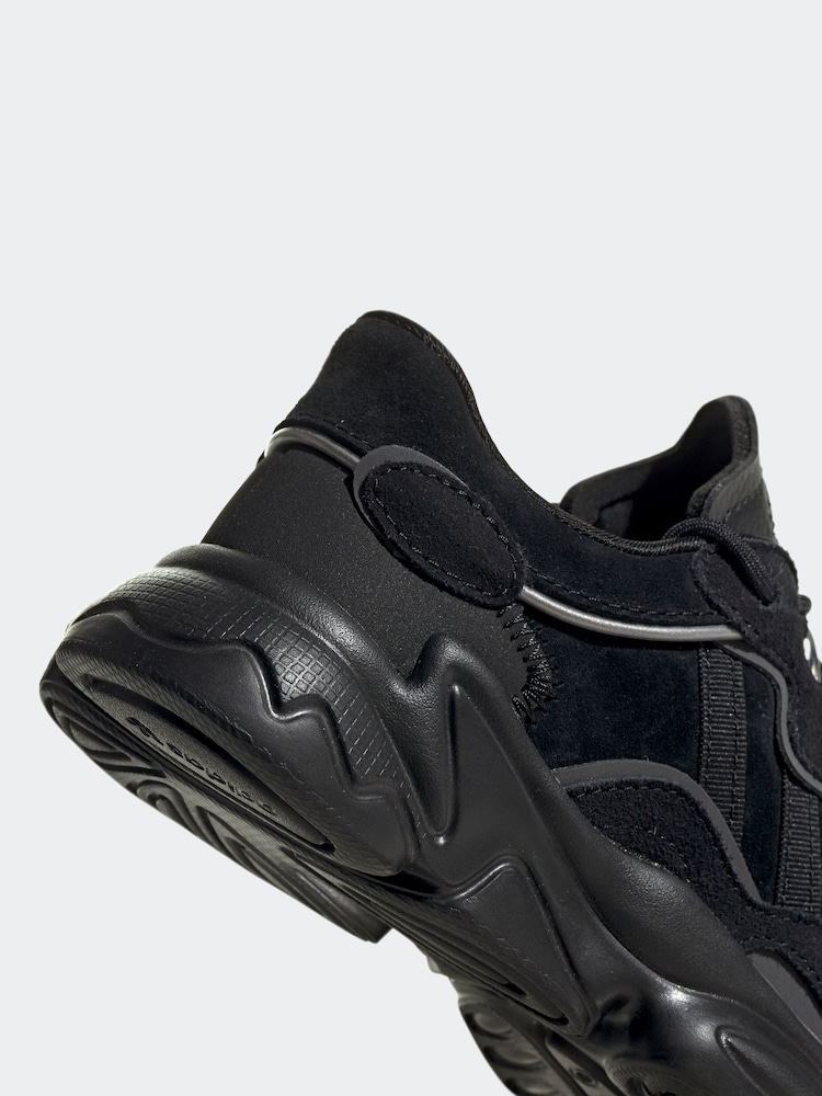 adidas Originals Black Ozweego Trainers - Image 9 of 10