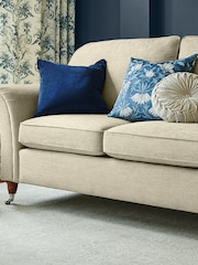 Laura Ashley Seaspray Blue Square Parterre Printed Cushion - Image 8 of 9