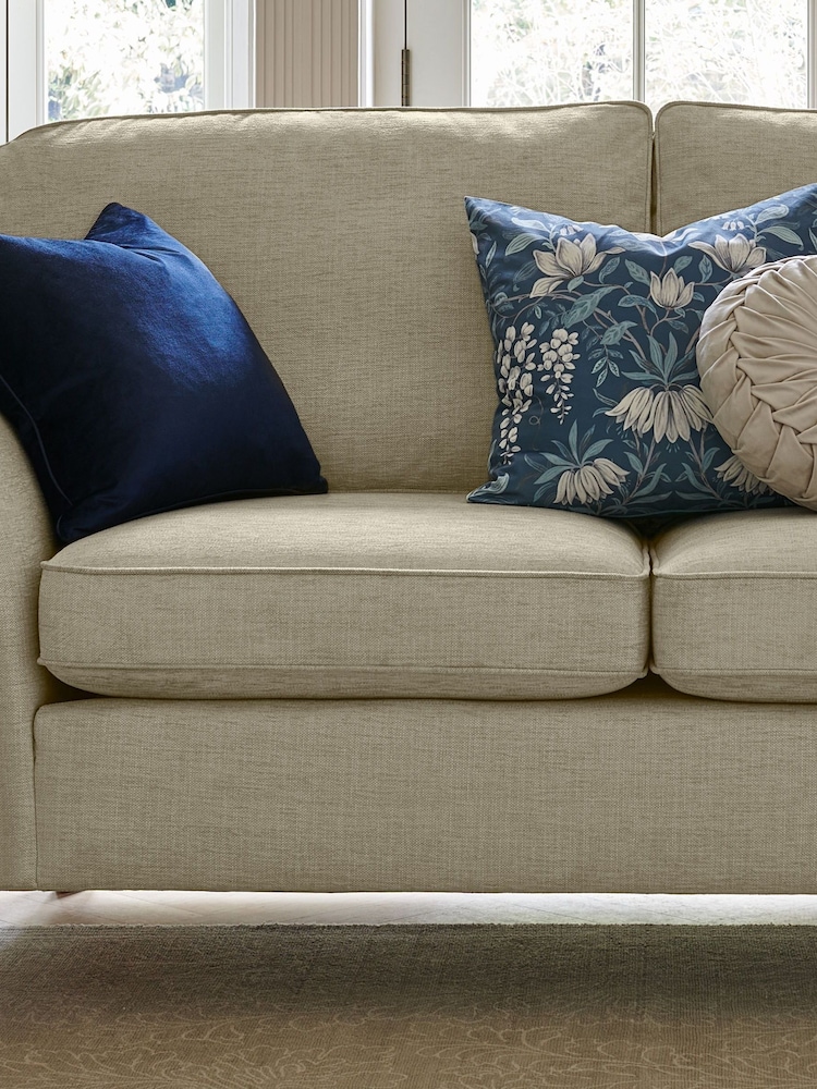 Laura Ashley Seaspray Blue Square Parterre Printed Cushion - Image 9 of 9 Laura Ashley Seaspray Blue Square Parterre Printed Cushion - Image 9 of 9