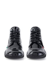 Kickers Black Womens Hi Patent Leather Shoes - Image 6 of 7