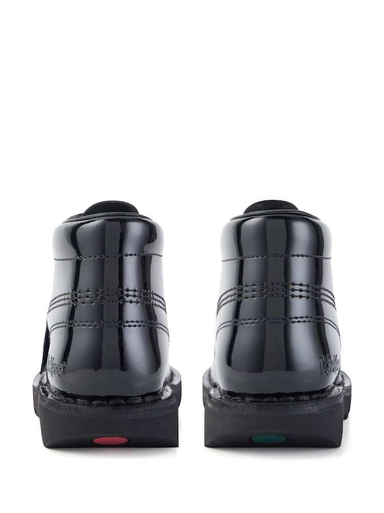 Kickers Black Womens Hi Patent Leather Shoes - Image 7 of 7