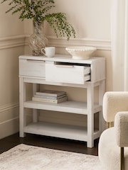 White Bronx Console Table - Image 3 of 11