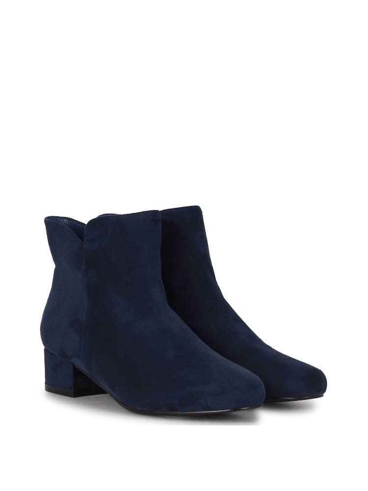 Linzi Blue Maggie Low Block Heeled Ankle Boots - Image 2 of 4