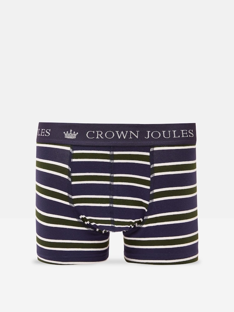 Vihreä/laivasto - Joules Crown Joules Pack of Two Cotton Bokserit - Kuva 2 / 4