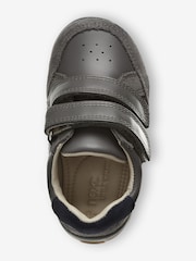 Grey Wide Fit (G) Touch Fastening Leather First Walker Baby Shoes - Image 3 of 5