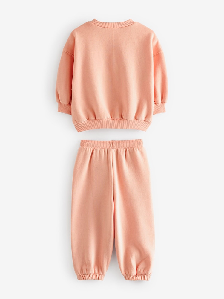 Pink Sweat Top and Jogger Set (3mths-7yrs) - Image 2 of 3