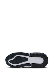 Nike White/Purple Air Max 270 Junior Trainers - Image 6 of 8