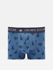 Joules Crown Joules Navy Blue Pack of Two Cotton Boxers - Image 2 of 4