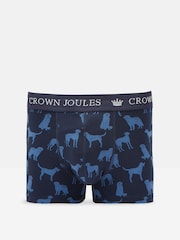 Joules Crown Joules Navy Blue Pack of Two Cotton Boxers - Image 3 of 4