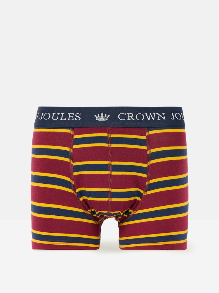 Navy/Punainen - Joules Crown Joules Pack of Two Cotton Bokserit - Kuva 2 / 4