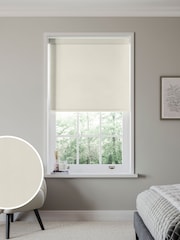 Cream Solstice Made to Measure Blackout Roller Blind - Image 1 of 6