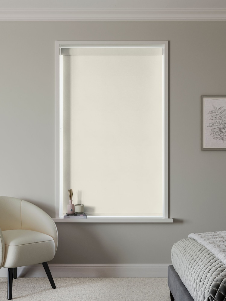 Cream Solstice Made to Measure Blackout Roller Blind - Image 2 of 6