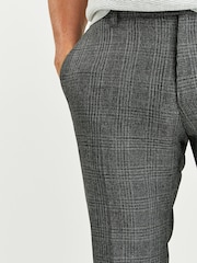 Charcoal Grey Check Smart Trousers - Image 3 of 3