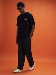 Reiss x McLaren F1 Team Black McLaren F1 Relaxed Twill Trousers - Image 3 of 6