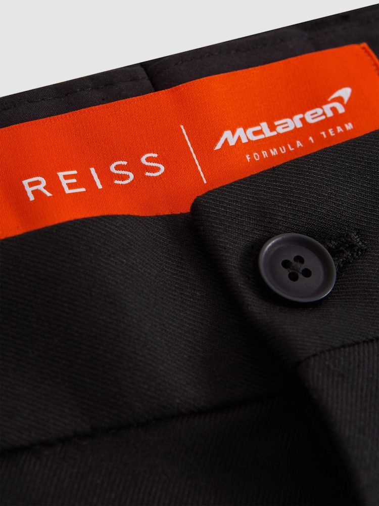 Reiss x McLaren F1 Team Black McLaren F1 Relaxed Twill Trousers - Image 6 of 6