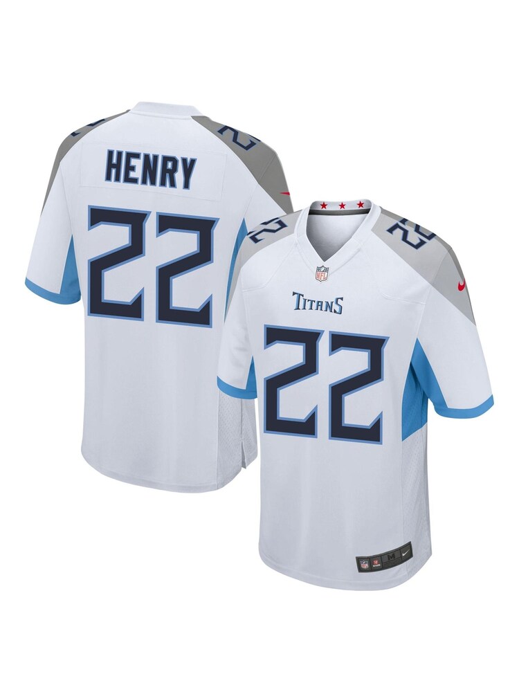 Nike White NFL Tennessee Titans Road Game Jersey - Derrick Henry - Image 1 of 1