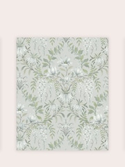 Laura Ashley Sage Green Parterre A4 Wallpaper Sample - Image 2 of 2
