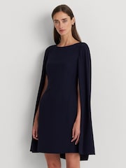 Lauren Ralph Lauren Petra Cape Georgette Cocktail Mini Dress - Image 3 of 9