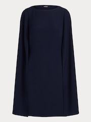 Lauren Ralph Lauren Petra Cape Georgette Cocktail Mini Dress - Image 9 of 9