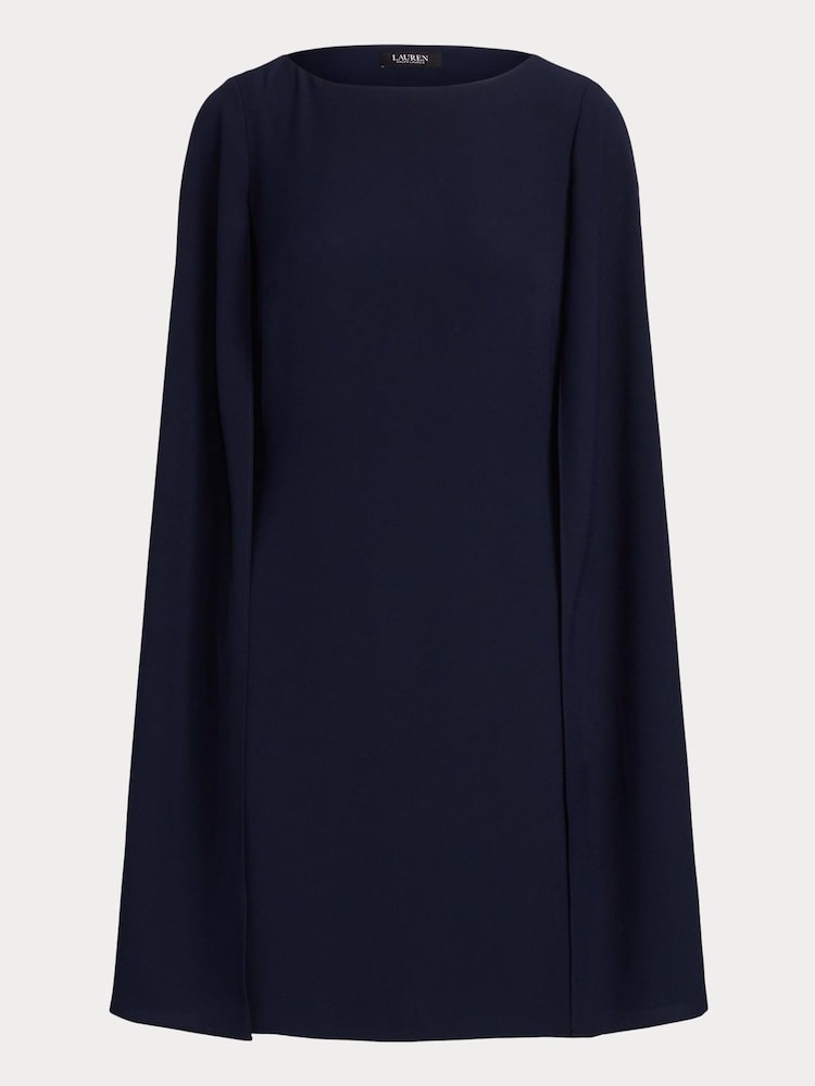 Lauren Ralph Lauren Petra Cape Georgette Cocktail Mini Dress - Image 9 of 9 Lauren Ralph Lauren Petra Cape Georgette Cocktail Mini Dress - Image 9 of 9