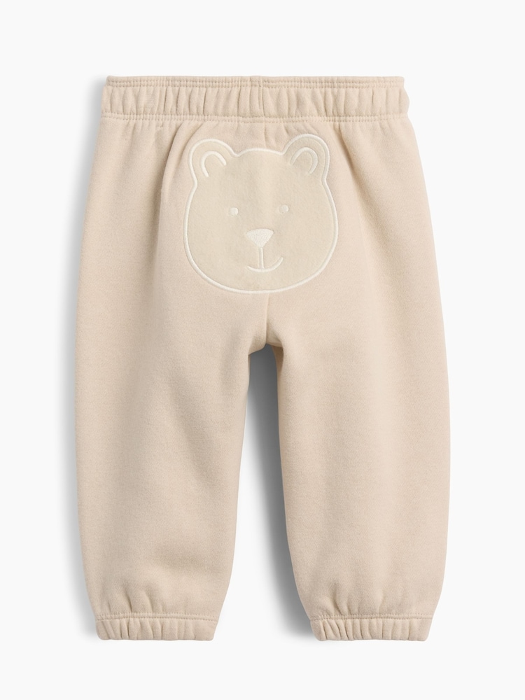 Gap Beige Baby VintageSoft Logo Joggers (0-24mths) - Image 2 of 2 Gap Beige Baby VintageSoft Logo Joggers (0-24mths) - Image 2 of 2