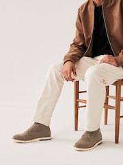 Taupe Brown Sports Boots - Image 1 of 6