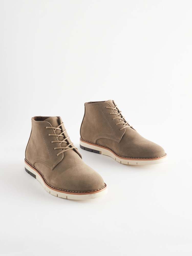 Taupe Brown Sports Boots - Image 2 of 6