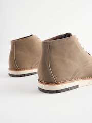 Taupe Brown Sports Boots - Image 4 of 6
