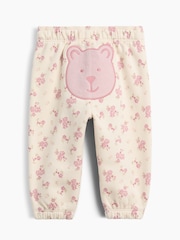 Gap Cream Floral Baby VintageSoft Logo Joggers (0-24mths) - Image 2 of 3